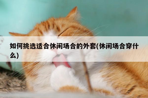 如何挑选适合休闲场合的外套(休闲场合穿什么)