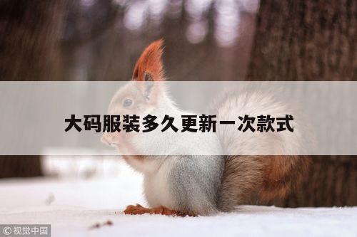 大码服装多久更新一次款式